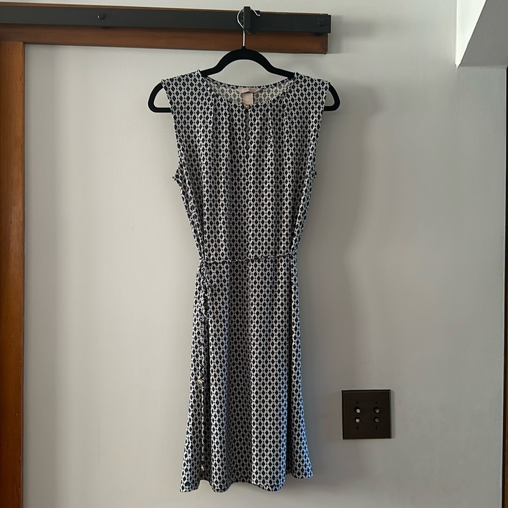 H&M diamond print dress